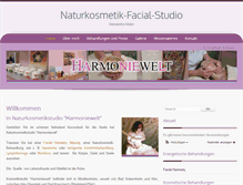 Tablet Screenshot of natur-kosmetik-facial.de